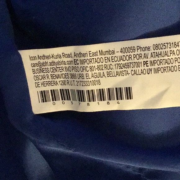 Party COLLECTION Faux Furry Electric Blue Waist Length Coat - Picture 4 of 5